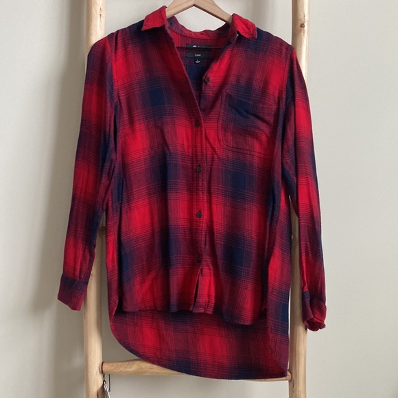 Madewell Classic Ex-Boyfriend Shirt Wilder Plaid Sz Small - Picture 2 of 6